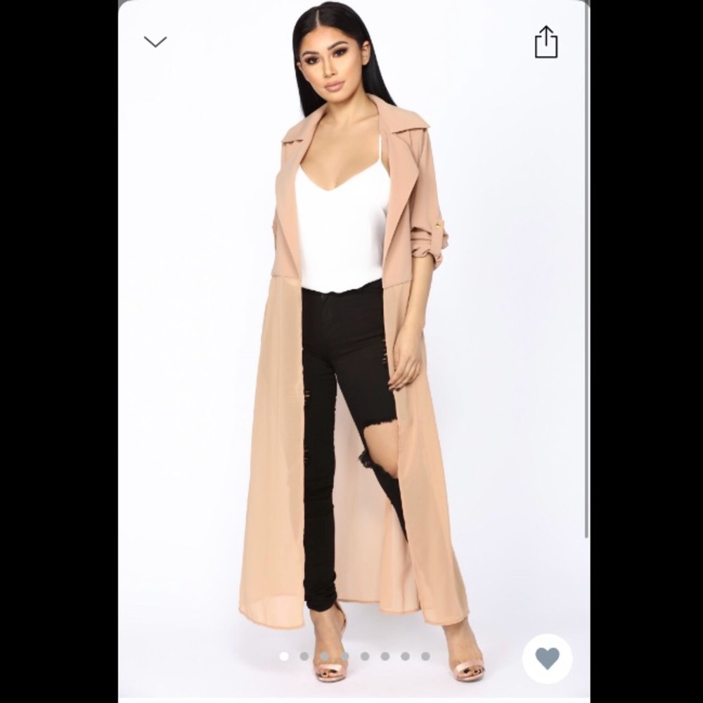 XS Fashion Nova’s “Keeping it Cozy” Duster Jacket